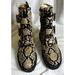 Jessica Simpson Shoes | Jessica Simpson Kirlah Neutral Phoenix Snake Print Boot 6m | Color: Black/Tan | Size: 6m/36.5
