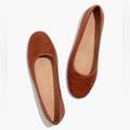 Madewell Shoes | Madewell The Adelle Ballet Flat Lizard Embossed Leather Brown Size 7.5 | Color: Brown/Tan | Size: 7.5