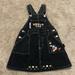Disney Bottoms | Girl’s Disney Mickey & Co Vintage Mickey Mouse Corduroy Overall Dress Size S 7/8 | Color: Black | Size: S 7/8
