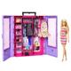 Barbie Fashionistas Ultimate closet Portable Fashion Toy with Doll, clothing, Accessories and Hangers, gift for 3 Years Old and Up