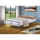 (4ft Small Double, Silver) Luna Metal Bed Frame