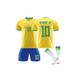 (28) Neymar Jr #10 Brazil Home Jersey 2022/23 Soccer T-Shirt Shorts Kits Football 3-Pieces Sets