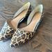 J. Crew Shoes | J. Crew D'orsay Leopard Print Flats, Size 8.5 | Color: Black/Tan | Size: 8.5