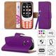 (Purple) For Nokia 3310 Premium Leather Flip Case Cover