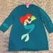 Disney Dresses | Disney Knit Sweater Dress. 2t. Ariel. Only Worn Once. Like New! | Color: Blue/Green | Size: 2tg