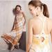 Anthropologie Dresses | Anthropologie Holding Horses Clementine Plaid Braided Back Tiered Maxi Dress | Color: Orange/Yellow | Size: S