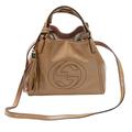 Gucci Bags | Gucci Soho Top Handle Patent Gg Tassel Cross Body Bag Gg-B0107p-0006 | Color: Tan | Size: Os