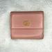 Gucci Bags | Gucci Gg Marmont Logo Leather Trifold Wallet | Color: Tan | Size: Os