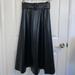 Zara Skirts | Faux Leather Maxi Skirt With Belt | Color: Black | Size: M
