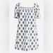 J. Crew Dresses | J Crew Afternoon Dress In Gathered Floral Block Print | Color: Blue/White | Size: S