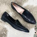 Kate Spade Shoes | Kate Spade | Carima Metallic Black Leather Designer Loafers Flats Shoes 10.5 | Color: Black | Size: 10.5