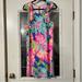 Lilly Pulitzer Dresses | Lilly Pulitzer Esmeralda Beckon Blue Jungle Utopia Dress Size Xl | Color: Blue/Pink | Size: Xl