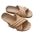 American Eagle Outfitters Shoes | 3/$15 American Eagle Outfitters Saturday Beige Slides 9 | Color: Cream | Size: 9