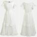 J. Crew Dresses | J Crew Embroidered Midi Dress With Lace Trim Excellent Condition Size 0 | Color: White | Size: 0