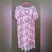 Lularoe Dresses | Euc! Lularoe Carly Dress Disney Pink Minnie Mouse Print Size Xl | Color: Pink | Size: Xl