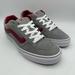 Vans Shoes | Brand New Vans Caldrone Men's Suede Sneaker Size 11 Gray-Red | Color: Gray/Red | Size: 11