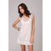 Free People Dresses | Free People Vintage Embroidered Mesh Lace Shift Dress Small | Color: White | Size: S