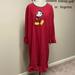 Disney Intimates & Sleepwear | Disney Store Red Fleece Mickey Mouse Night Gown Size Large | Color: Red | Size: L