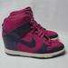 Nike Shoes | Nike Dunk Sky Hi Hidden Wedge Sneakers Women's Shoes Size 7.5 Purple Dynasty | Color: Blue/Purple | Size: 7.5