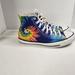 Converse Shoes | Converse All Star Chuck Taylor High Top Sneakers Tie Dye Mens 8.5 Womens 10.5 | Color: Blue/Yellow | Size: 10.5