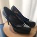 Gucci Shoes | Gucci Black Patent Leather Stiletto Heels With Platform, Square Box Toe Size 38. | Color: Black | Size: 8.5