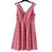 Anthropologie Dresses | Maeve Anthropologie Barbie Pink Fit & Flare Floral Jacquard Dress Size 10 | Color: Pink | Size: 10