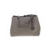 MICHAEL Michael Kors Leather Shoulder Bag: Pebbled Gray Solid Bags