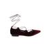 Mossimo Flats: Burgundy Solid Shoes - Women's Size 9 1/2 - Pointed Toe