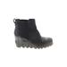 Sorel Ankle Boots: Black Solid Shoes - Women's Size 8 - Round Toe