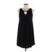 Lascana Casual Dress - A-Line: Black Solid Dresses - Women's Size 6