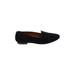 Madewell Flats: Smoking Flat Chunky Heel Edgy Black Shoes - Women's Size 10 - Almond Toe