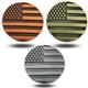 Full Metal Markers American Flag Unique Magnetic Metal Golf Ball Marker Accessory with Hat Clip for Men and Women (Trio)