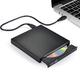 Blingco USB 2.0 External CD DVD Drive Slim Portable External CD-RW Drive DVD RW Burner Burner Player for Laptop Notebook PC Desktop Black