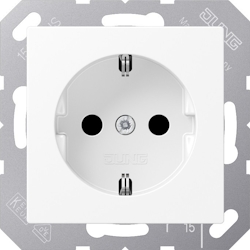 Jung SCHUKO Steckdose A 1520 BFKI WWM A1520BFKIWWM Image