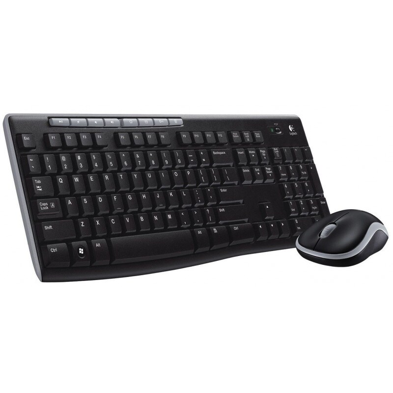 Logitech MK270 RF Wireless AZERTY Schwarz Tastatur Combo Nano-receiver Französisch Image
