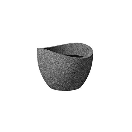 SCHEURICH Pflanzgefäß Wave Globe 30 x 30 x 22,2 cm, schwarz-granit