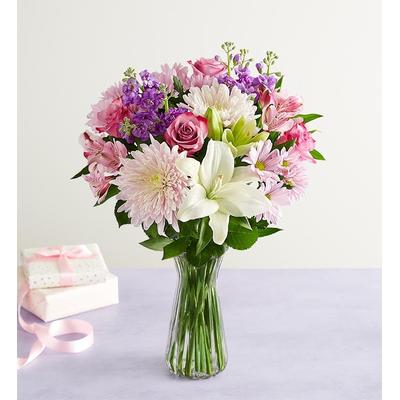 1-800-Flowers Flower Delivery Love You Mom Bouquet W/ Clear Vase
