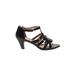 Sofft Heels: Black Solid Shoes - Women's Size 10 - Open Toe