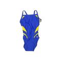 Speedo One Piece Swimsuit: Blue Print Sporting & Activewear - Kids Girl's Size 10