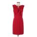 Tory Burch Casual Dress - Party: Red Solid Dresses - Women's Size 8