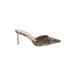 Zara Mule/Clog: Brown Snake Print Shoes - Women's Size 38