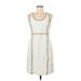 MICHAEL Michael Kors Casual Dress - A-Line Scoop Neck Sleeveless: Ivory Dresses - Women's Size 6