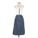 Gap Casual Dress - A-Line Scoop Neck Sleeveless: Blue Solid Dresses - Women's Size X-Small