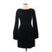 BCBGMAXAZRIA Casual Dress - Sheath: Black Solid Dresses - Women's Size 6