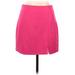 Pink Lily Casual Skirt: Pink Solid Bottoms - Women's Size Large