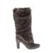 Sam Edelman Boots: Gray Solid Shoes - Women's Size 9 - Round Toe