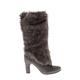 Sam Edelman Boots: Gray Solid Shoes - Women's Size 9 - Round Toe