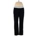 Hanes Active Pants - Mid/Reg Rise Straight Leg Boyfriend: Black Activewear - Women's Size Medium