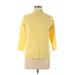 Talbots Cashmere Pullover Sweater: Yellow Color Block Sweaters & Sweatshirts - Women's Size Medium