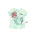 Disney Short Sleeve T-Shirt: Teal Tie-dye Tops - Kids Girl's Size 2